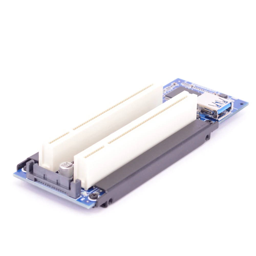  5 teile/los PCIe x1 x4 x8 x16 zu Dual PCI slots adapter pci express zu 2 pci karte