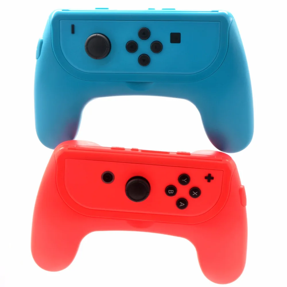 2 Pack Left & Right Controller Grip Kit Hand Grip Thumb Caps for Nintendo Switch Joy Con