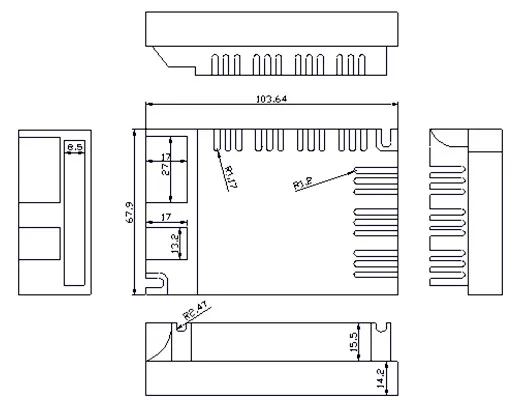 Высокая Напряжение AC90-240V DM014 светодиодный Яркость RF Диммер Беспроводной 3 кнопок пульта дистанционного управления с задней кромкой затемнения Диммер для Светодиодный свет лампы