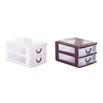 

Mini 2 Layers Desktop Storage Box Case Drawer Sundries Case Small Objects Cosmetics Box Desktop Makeup Organizer Dropshipping