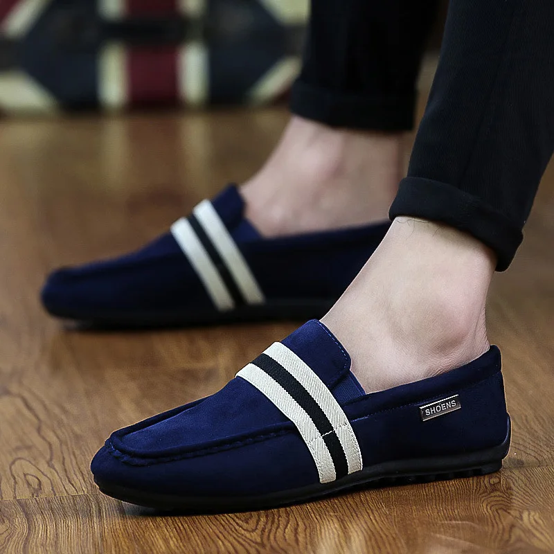 

Spring Autumn Men Suede Leather Loafers Driving Shoes Moccasins Summer Fashion Men's Casual Shoes Flat Breathable Lazy Flats