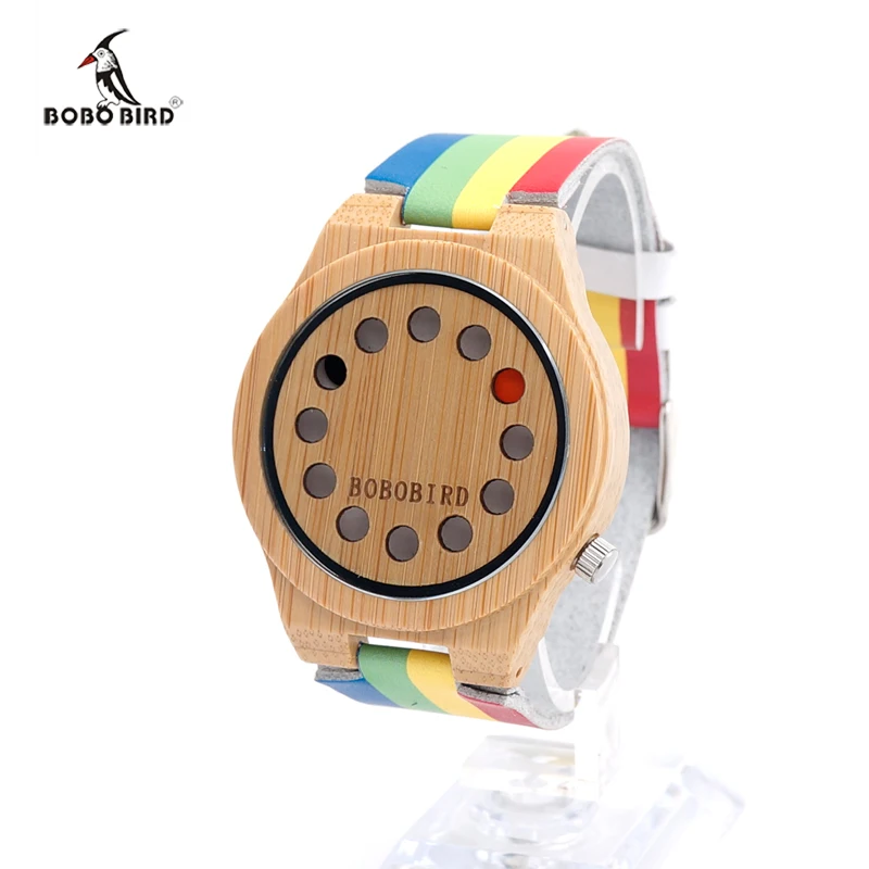 2017 BOBO BIRD Brand Men's Watches Bamboo Wood Wristwatches Male Luxury Wooden Watch as Gifts relogio masculino C-A01