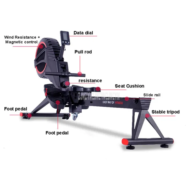 R318 High Quality Rowing Machine Gymnasium Commercial Wind Reluctance