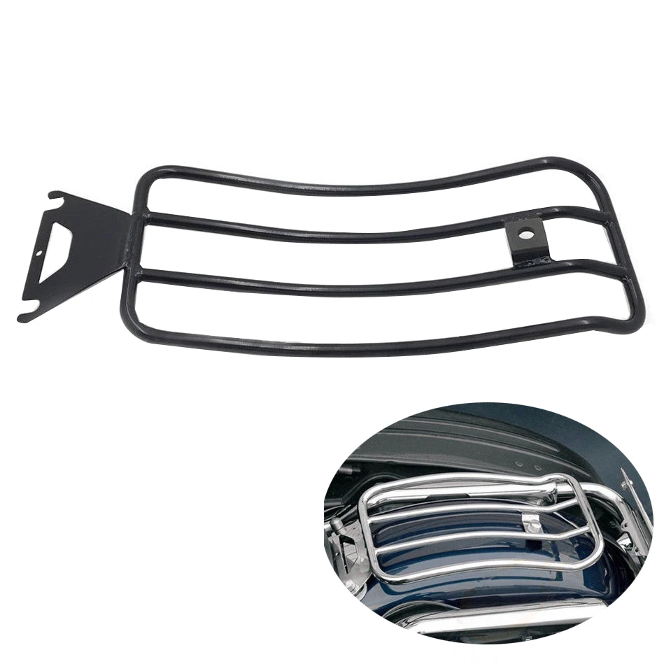 For Harley  Touring  Solo Seat Luggage Rack Shelf Support Accessories Electra Road Street Glide 1997-2015 (3)
