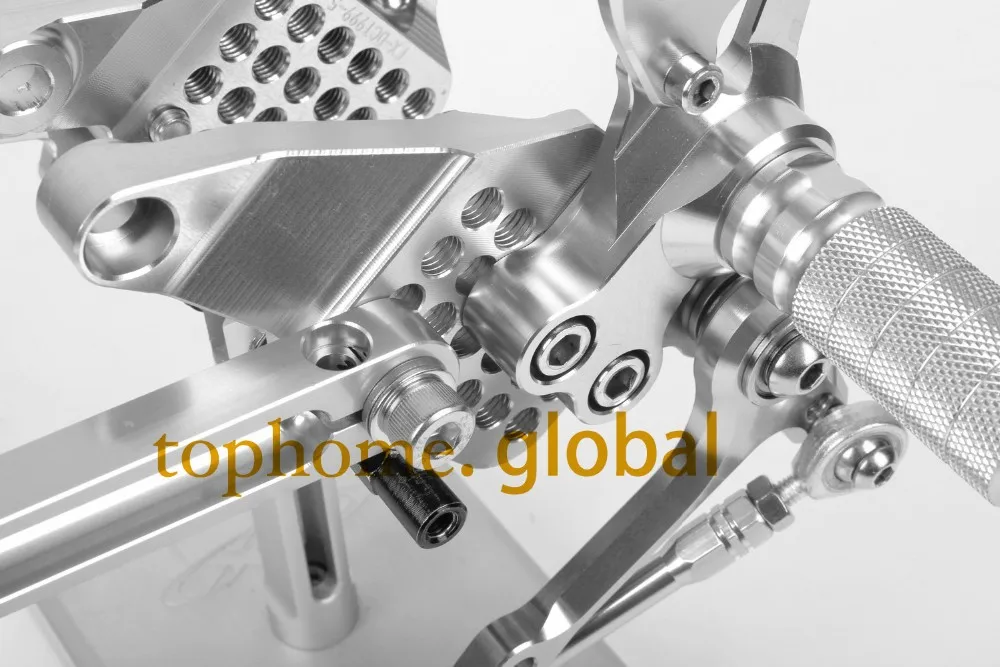 Серебристые детали мотоцикла CNC подножки для DUCATI 999 949 749 задний Набор