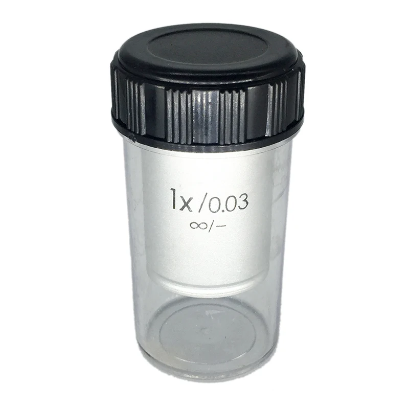 

1X 195 Infinity Achromatic Stereo Microscope Objective Lens with RMS Thread Diameter 20.2 mm Working Distance 50-60 mm