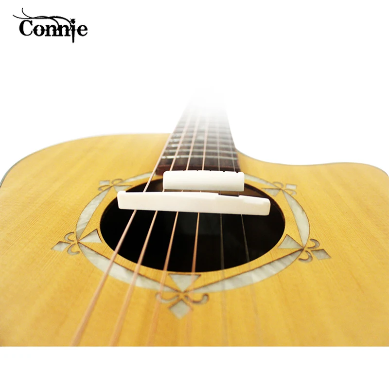 Connie White Guitar Parts Bridge Bone 6 String Classical Guitar Bone