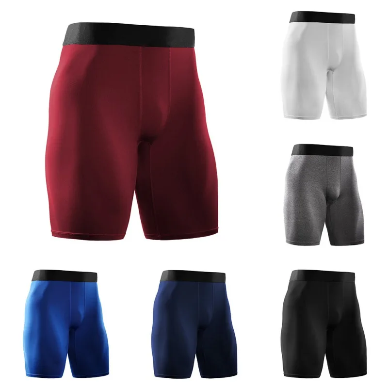 Мужские шорты для бега тренировочный марафон быстросохнущие облегающие тянущиеся для фитнеса спортивные шорты для спортзала беговые пляжные шорты