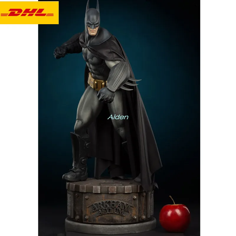 

25" Batman: Arkham Asylum Statue Batman Bust Bruce Wayne Full-Length Portrait PF Superhero GK Action Figure Toy BOX 64CM B985