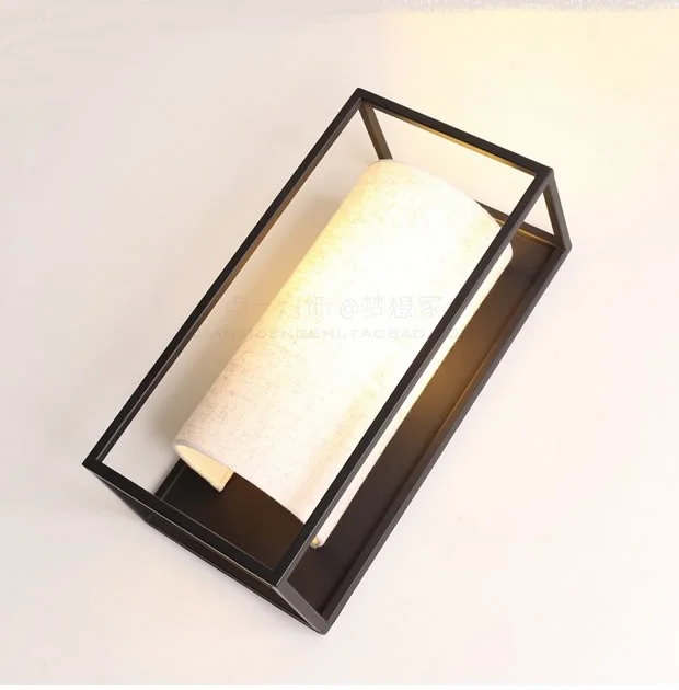 

modern minimalist style wall lamp model room Club study protection eye lamp living room hotel bedroom Creative iron wall lampZH