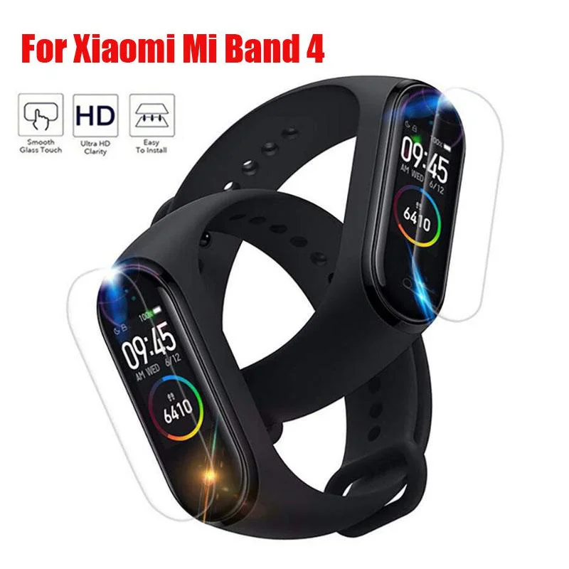 2 шт. для Xiaomi mi Band 4 мягкая защитная пленка из термополиуретана mi Band 4 Smart Watch прозрачная защитная пленка для экрана для Xiaomi mi Band 4