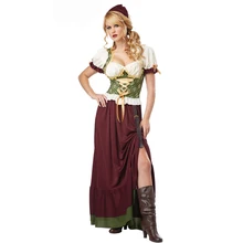 

Bavarian National Tradition Oktoberfest Costume For Adult Women Beer Girl Party Maid Outfit