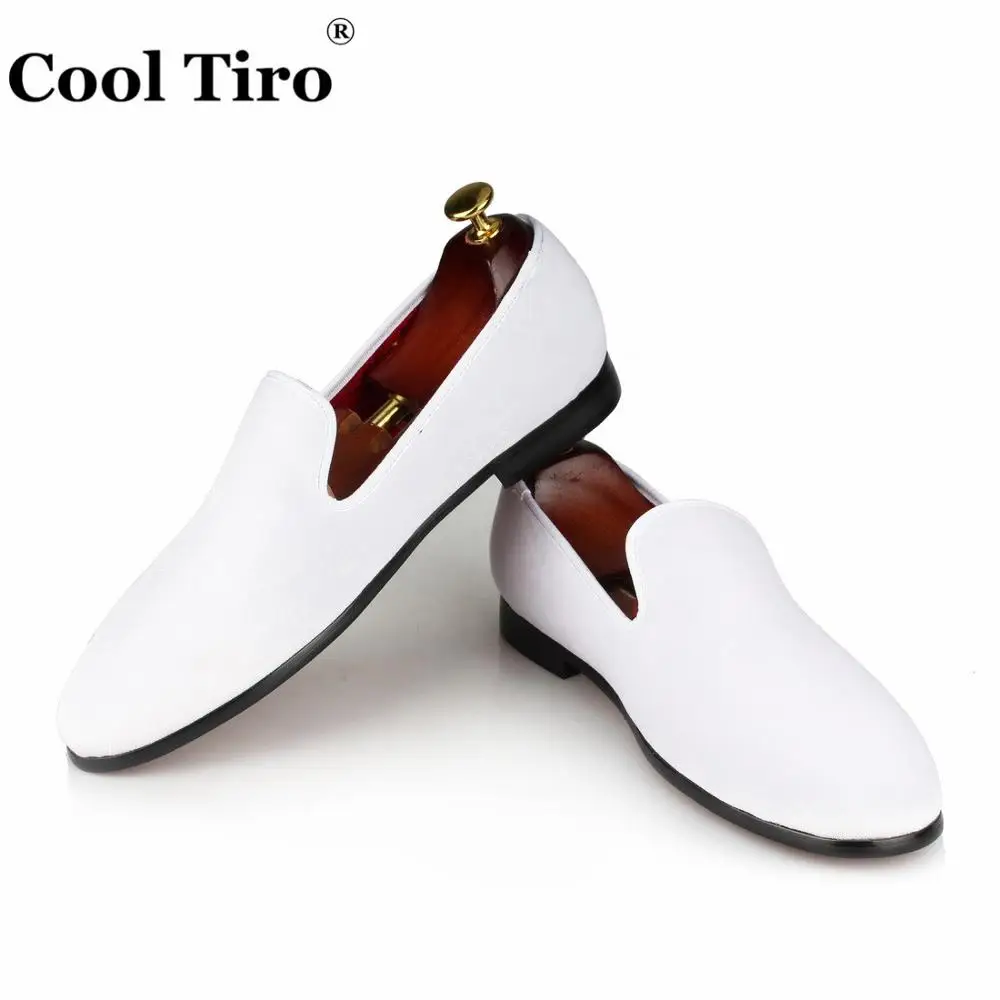 Men Loafers white Velvet Dress shoes (4)