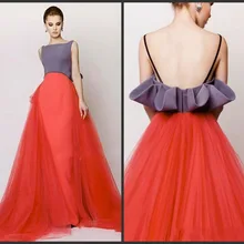 Индивидуальный заказ, новинка года, ТРАПЕЦИЕВИДНОЕ ПЛАТЬЕ-спагетти с открытой спиной и оборками, платья знаменитостей vestido de Festa