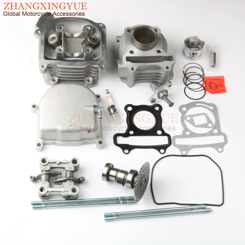

Scooter 50cc NON EGR Cylinder Head Kit for BENZHOU CITY STAR FORMULA 2000 ONE YY50QT 6 14 15 26 RETRO STAR GY6 139QMB 50cc 4T
