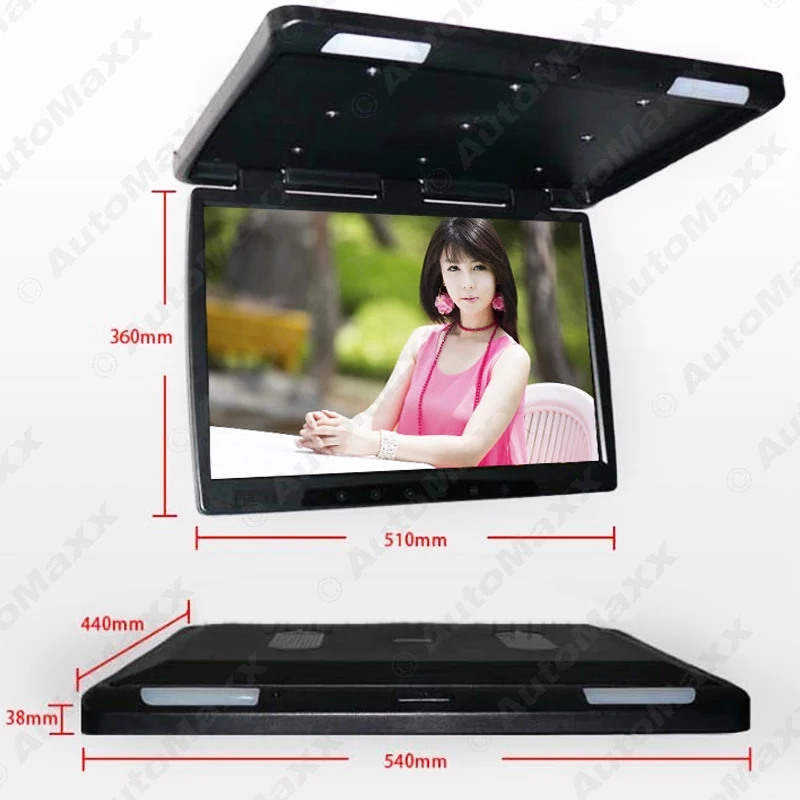 FEELDO шина автомобиля 22 дюймовая сенсорная кнопка Flipdown TFT LCD на крышу HD монитор с ИК