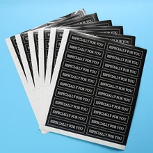 6 листов/120 шт Этикетка Especilly для вас уплотнительные наклейки прямоугольные черные наклейки Подарочная коробка декоративные уплотнительные наклейки