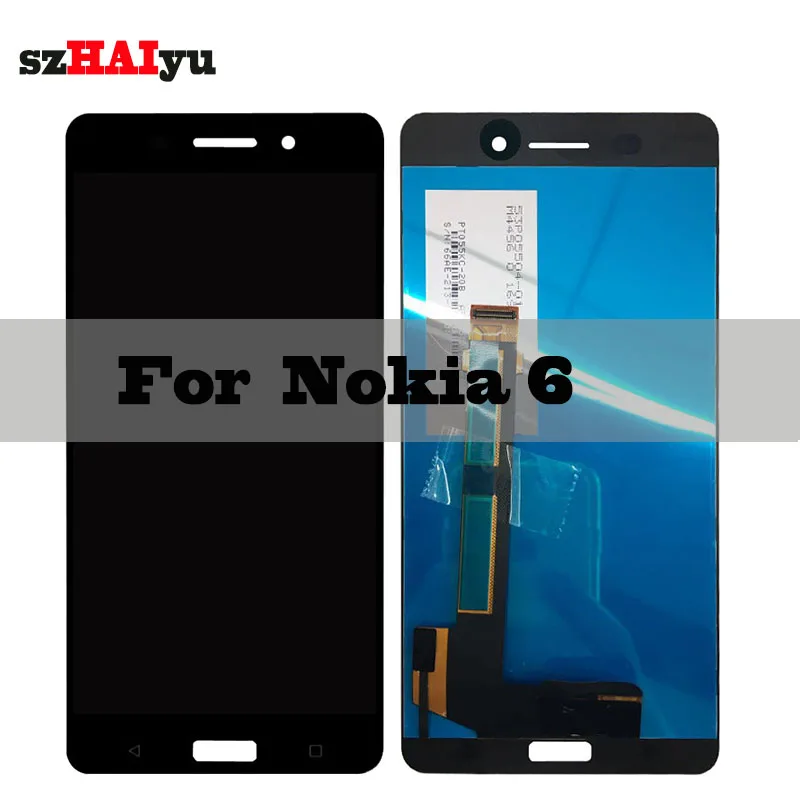 

SZHAIYU 1920x1080 5.5'' LCD For Nokia 6 Screen LCD Display Touch Screen Digitizer Panel Sensor TA-1021 TA-1033 TA-1025