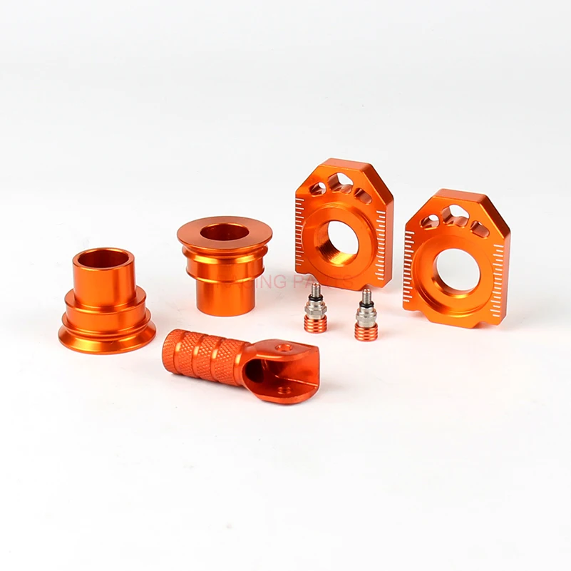 

CNC Rear Chain Adjuster Axle Block Sets For SX SX-F XC XC-F 125 250 350 450 530 Motorcycle Dirt Bike Motocross Off Road