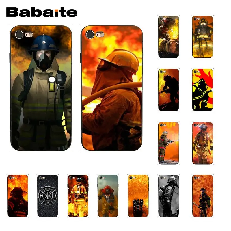 

Babaite Firefighter Heroes Fireman Phone Case for iphone 11 Pro 11Pro Max 8 7 6 6S Plus 5 5S SE XR X XS MAX