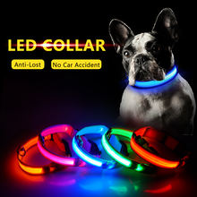 Cat dog pet LED collar USB charging