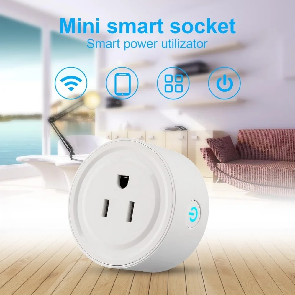 

Portable And Mini WiFi Smart Socket Remote Control Timer Switch Power Socket Durable Travel Outlet Plug And Play