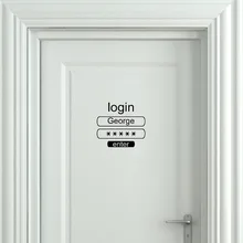 Специальные дизайнерские наклейки для дверей, ждущие других наклеек для ванных и туалетных комнат, виниловые наклейки на дверь с индивидуальным именем s S748