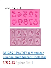 M0070 Happy Birthday Letter form silicone mold chocolate fondant cake decoration Tools cupcake mould