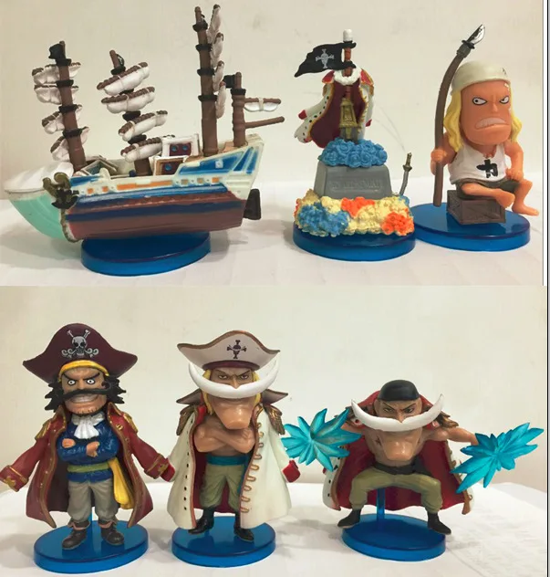 Anime Cartoon One Piece WCF HISTORY OF SHIROHIGE PVC Action Figure Collectible Model Toy 8cm