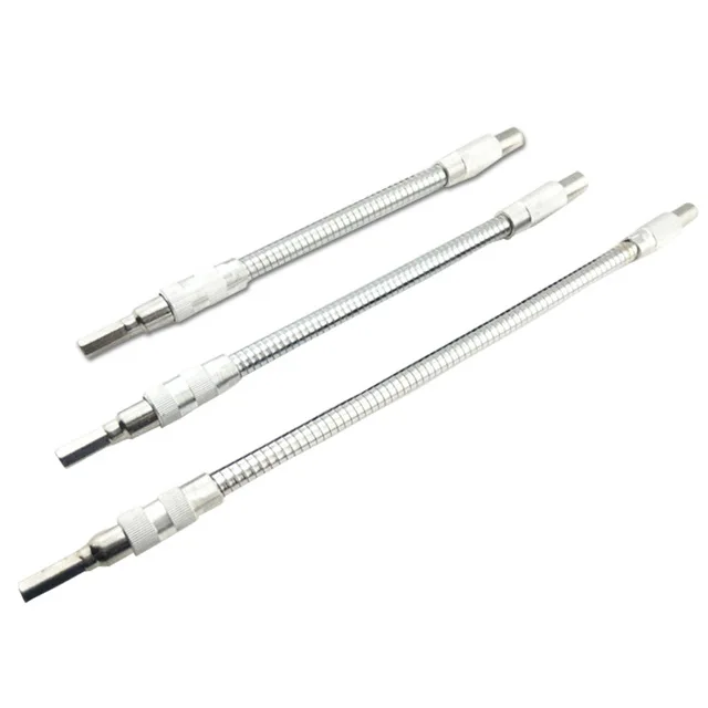 

Fixmee 1Piece 200/300/400mm Flexible Shaft Bits Extension Screwdriver Bit 1/4" Hex Shank for Electric Drill Electric Hammer