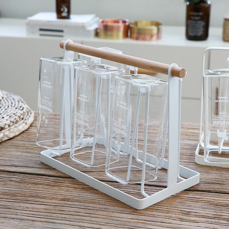 Подставка держатель для чашек и кружек из нержавеющей стали|kitchen storage|hanging rackstorage