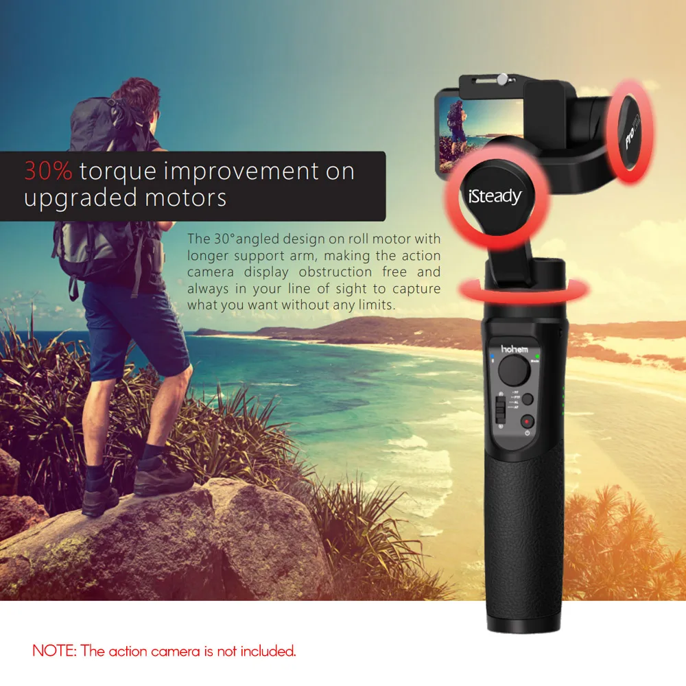 Hohem iSteady Pro/Pro2 шарнирный стабилизатор для камеры GoPro 3-Axis Ручной Стабилизатор для экшн-Камеры GoPro Hero 7/6/5/4/3 для sony RX0 для спортивной экшн-камеры SJCAM YI Action Камера
