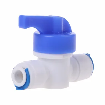 

1/4'' Inline New Ball Valve Quick Connect Shut off For RO Water Reverse Osmosis