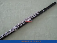 Professional Rare Material Flute-Silver Plated Keys-C foot--Open Hole-Split-E,Offset-G split hand split foot malformation