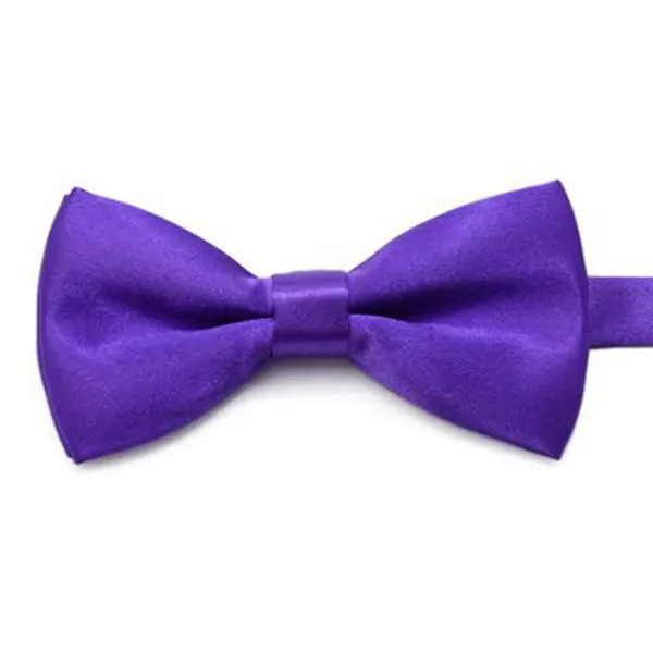 Новинка года; модный детский Одноцветный галстук-бабочка для маленьких мальчиков; Свадебный галстук-бабочка; Gravata Regalos Para Hombre - Цвет: Фиолетовый