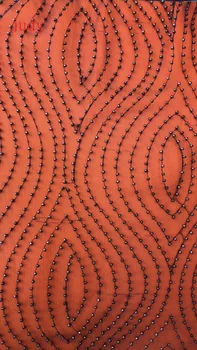 

stock 5yards/bag YF71# Black fabric curve beaded embroidery fashion mesh for wedding dress fashion stage