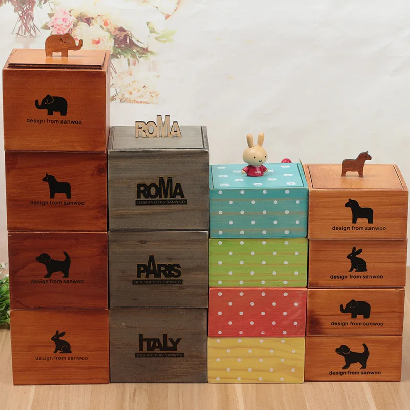 Мультфильм Zakka животное коробка для хранения ювелирных изделий