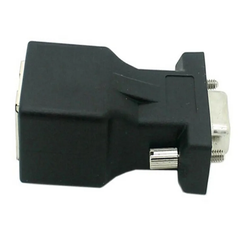 Адаптер VGA для сетевого кабеля Ethernet RJ45 адаптер со штекером/гнездовым разъемом RGB