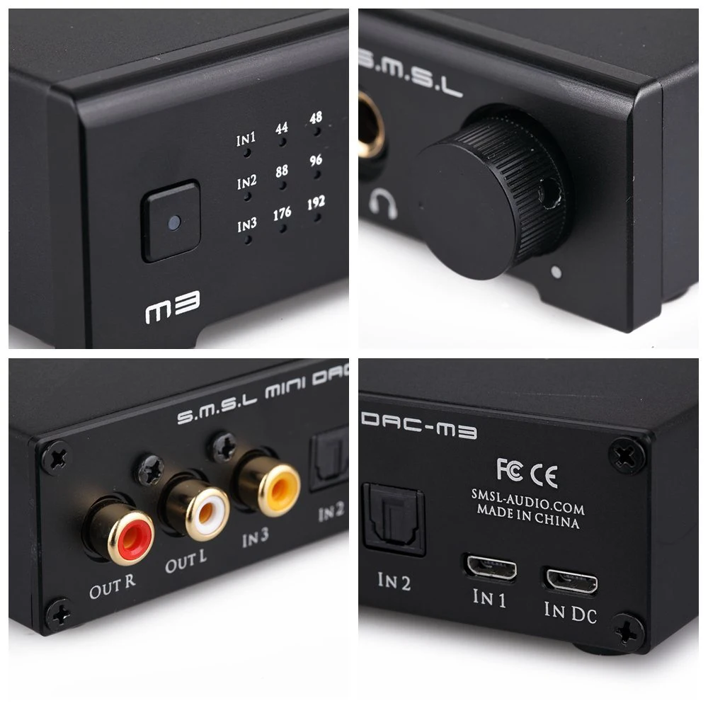SMSL M3 CS4398 оптический коаксиальный USB DAC и усилитель для наушников 192 кГц|Усилители