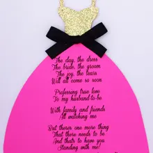 Пользовательские золото вы будете моей невесты подружки невесты запрашиваемая предложение карты свадебное платье приглашения свадебные сувениры