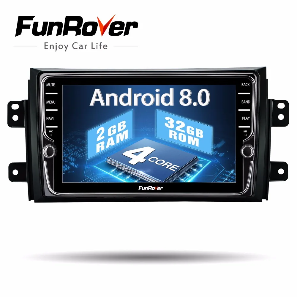 

Funrover unique IPS 8 inch Android 8.0 Car DVD GPS Multimedia player for SUZUKI SX4 SX-4 2006-2013 Navigation Stereo Radio wifi