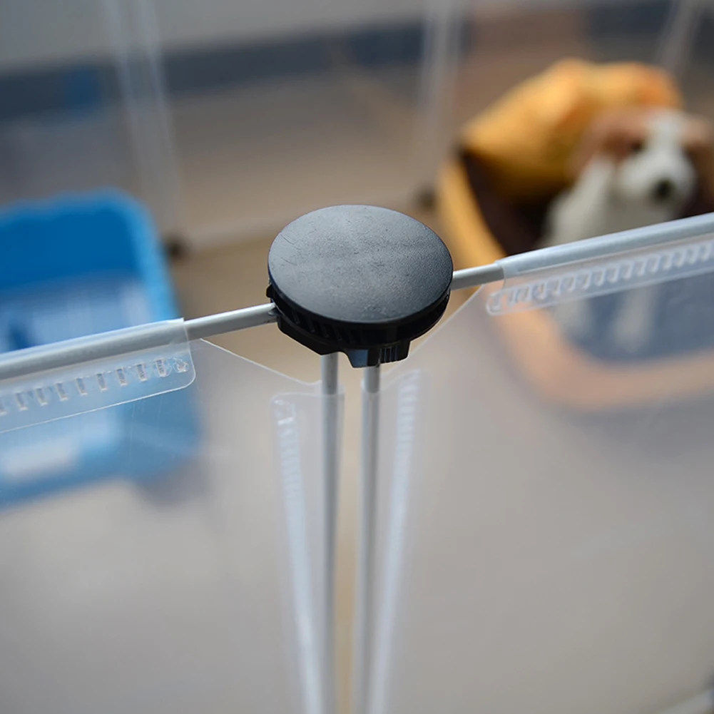 

Firm Include 6pcs Fence For Small Dogs Kennel Multifunctional Transparent Easy To Install Free Combination Design