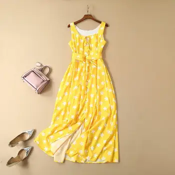 

Vogue of new fund of 2020 summer fairy temperament print dress
