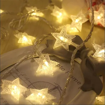 

EU plug 5M 28LED Star String Lights LED Fairy Lights Christmas Wedding Kitchen Festival decoration Lights twinkle lights