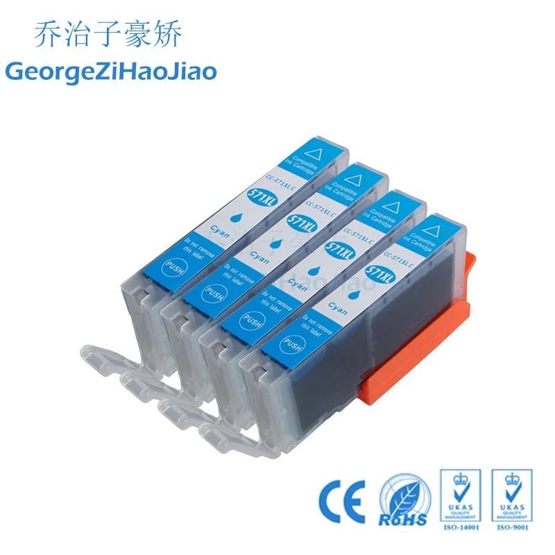 

4C 570XL Compatible MG-5750 570XL 571XL + MG-5751 MG-5752 MG-5753 Ink Cartridges for Pixma MG6850 MG6853 PGI570