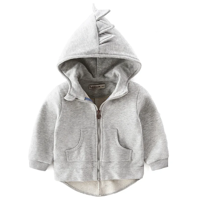 

2017 Autumn children coat hoodies Boys girl cotton sweatshirt cartoon monster dinosaurs baby toddler kids clothes Windbreake