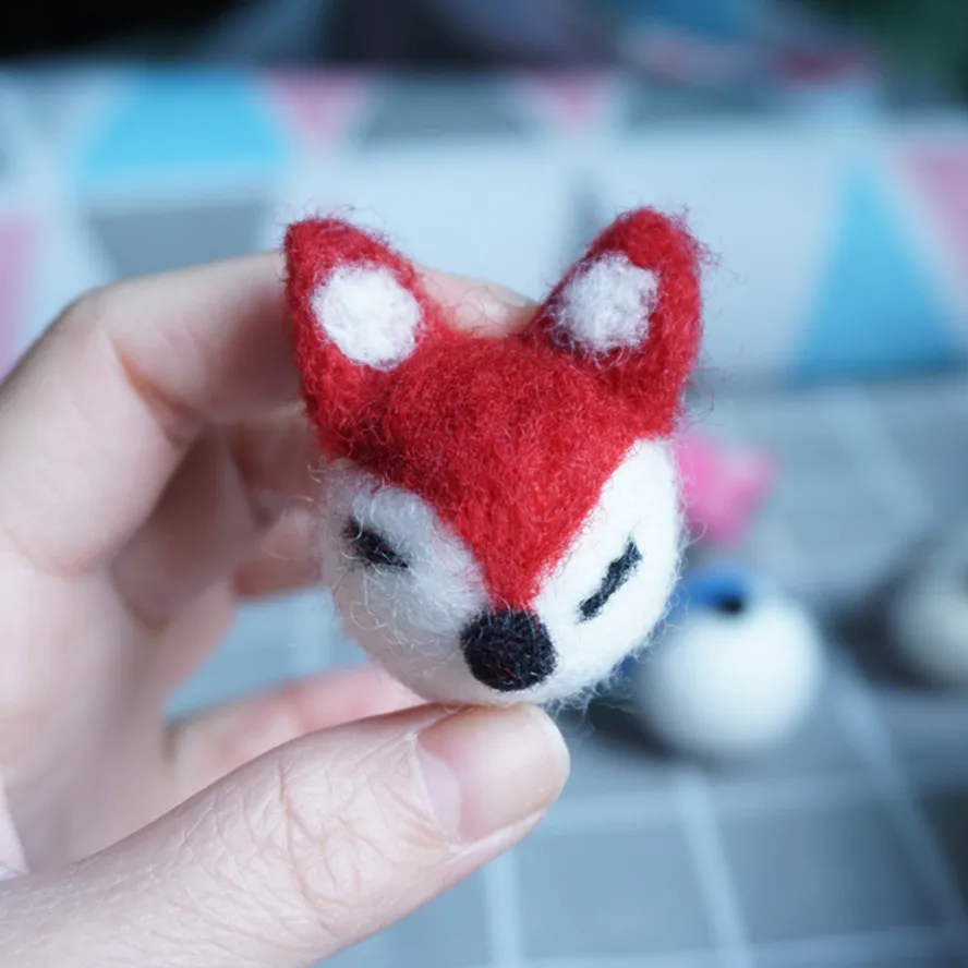 

Fox Brooch Needle felted cute brooches PINS for woman vintage broches women Accessory gifts