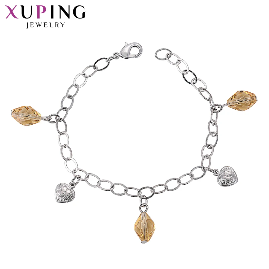 Xuping простой дизайн браслеты кристаллы от Swarovski модные ювелирные изделия