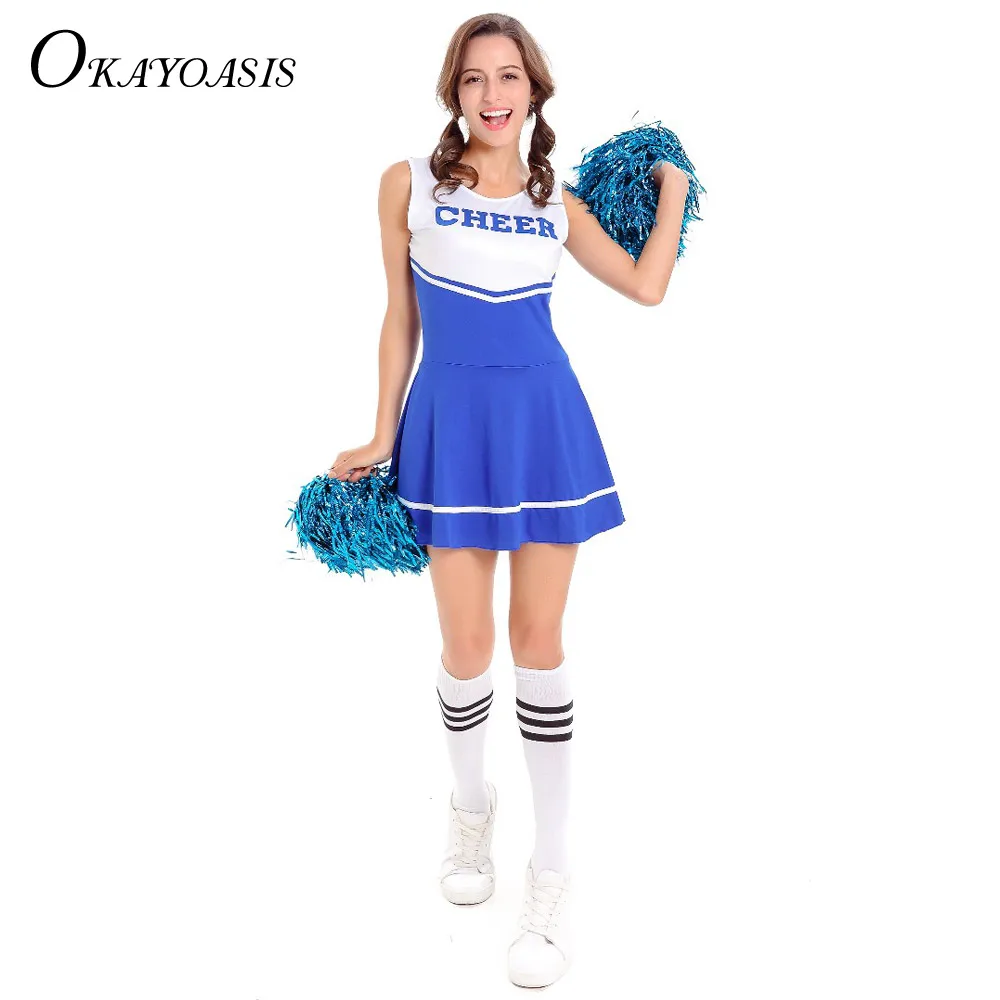 Okayoasis Sexy High School Cheerleader Costume Cheer Girls Uniform ...
