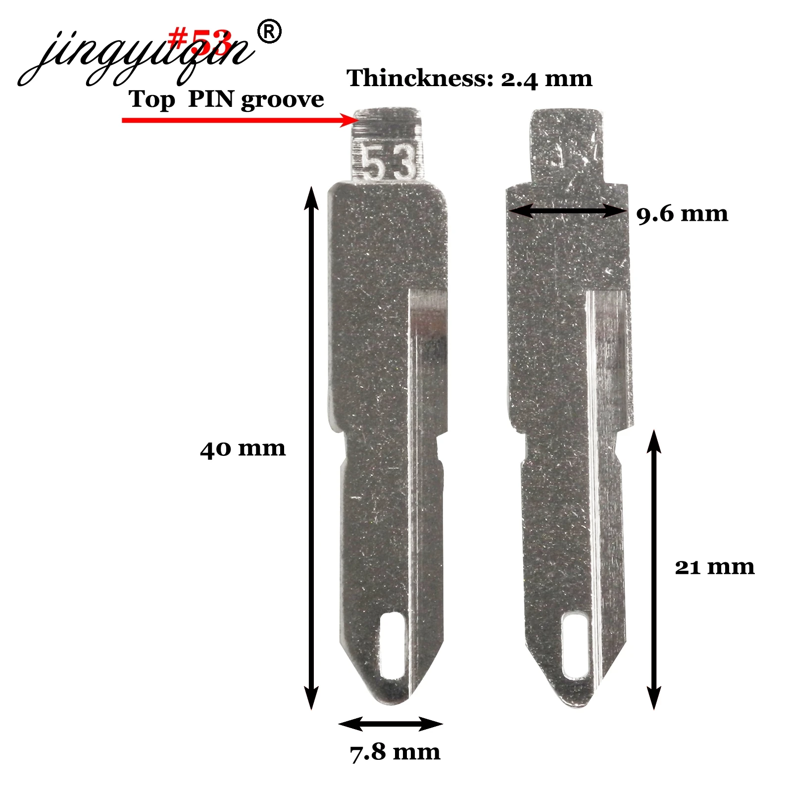 Jingyuqin 15 шт. VA2 HU83 SX9 No.17 #53 #54 #58 #72 #73 #83 #99 #122 для Citroen C4L Triumph Peugeot 307 207 пустое лезвие